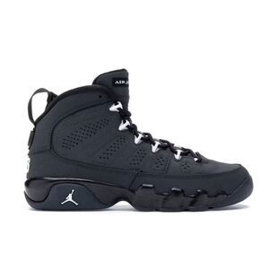 NIKE Air Jordan 9 Retro 'Anthracite White' GS Sneakers Size 6.5Y